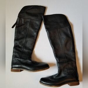 Franco Sarto Over The Knee Leather Boots Sz 9
